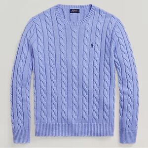 Ralph Lauren Men’s Cable Knit Classic Cotton Sweater XXL Pullover Crewneck Top